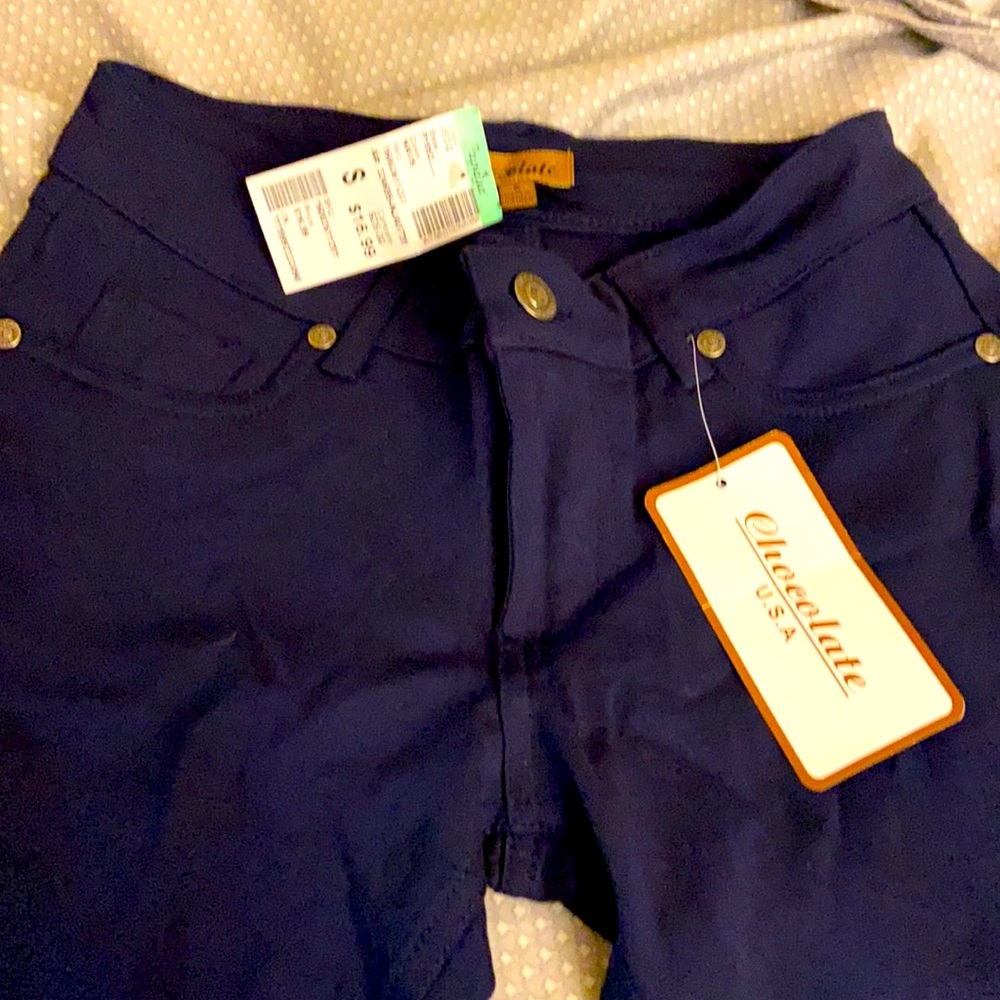 Blue skinny jeans